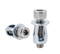 20/30/50Pcs Petal Shape Rivet Nut Screw Bolt Kit Expansion Metal Rivetnut Panel License Plate Clamp Lock Jack Nuts M4 M5 M6 M8(Socket Head (Silver),M4x16(30Pcs))