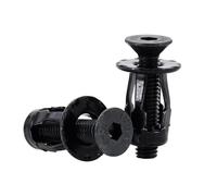 20/30/50Pcs Petal Shape Rivet Nut Screw Bolt Kit Expansion Metal Rivetnut Panel License Plate Clamp Lock Jack Nuts M4 M5 M6 M8(Flat Head (Black),M6x20(30Pcs))