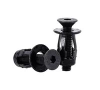 20/30/50Pcs Petal Shape Rivet Nut Screw Kit Expansion Metal Rivetnut Panel License Plate Clamp Lock Jack Nuts M4 M5 M6 M8(Flat Head (Black),M5x18(30Pcs))