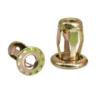 20/30/50Pcs Petal Shape Rivet Nut Screw Kit Expansion Metal Rivetnut Panel License Plate Clamp Lock Jack Nuts M4 M5 M6 M8(Nut Only(Zinc Plate),M4x16(30Pcs))