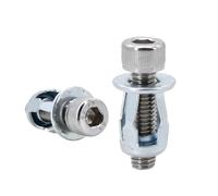 20/30/50Pcs Petal Shape Rivet Nut Screw Kit Expansion Metal Rivetnut Panel License Plate Clamp Lock Jack Nuts M4 M5 M6 M8(Socket Head (Silver),M8x21(30Pcs))