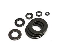 20/30/50pcs Plain Washers, Metal Washers Black Carbon Steel Washers, Plain Washers M2.5 M3 M4 M5 M6 M8 M10 M12 for Household And Commercial Appliances(M2.5X5.5X0.5 (50pcs))