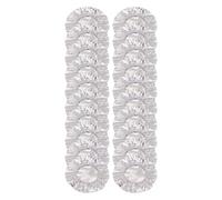 20/30 pcs Disposable Stretchy Aluminum Foil Thermal Food Covers 25cm, Elastic Stretch Silver Foil Bowl Plate Lids, Heat Retention Fridge Odour Proof Storage, for Picnic, Camping, Catering (30 PCS)