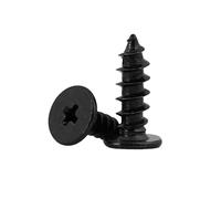 20-300pcs M1.2/M1.4/M1.7/M2/M2.3/M2.6/M3/M3.5/M4 CA-type Carbon Steel Ultra-thin Large Flat Head Cross Recessed Self-tapping Screws, M1.7x6mm(200pcs)