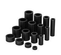 20~300pcs M3 M4 M5 M6 Black Nylon Plastic Non-Threaded Spacer Round Hollow Standoff Washer PCB Board Screw Bolt(7mm(100pcs),ID3x OD5)