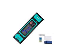 20/30cm Multifunctional Level Ruler with LED Display and for AUTO Power Off, High-Definition Scale for Measuring Tools, Blue-Black 200mm (Number Tube)