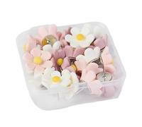 20/30Pcs Decorative Flower Push Pins For Office School Notice Board Pin Map Pins Cork Notice Board Thumb Tacks Pushpin Pinboard Decorations