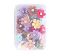 20/30Pcs Flower Head Push Pins Cork Notice Board Pushpin Decorative Thumb Tacks Map Pins For Displaying Picture Note Floral Push
