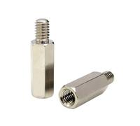 20/30PCS M2 .5 M3 M4 M5 M6 Nickel-plated Single-head Hexagonal Iron Column Isolation Support Bracket Stud PBC Motherboard Chassis Connection(15mm (30Pcs),M5 (Thread 8mm))