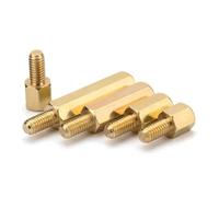 20-30pcs M2 M2.5 M3 M4 M5 M6 Brass Motherboard Standoff Support Pillars Hexagon Threaded Board Stud Bracket Racks Spacers Screw Bolt(11mm-20PCS,M2 (Thread 3mm))