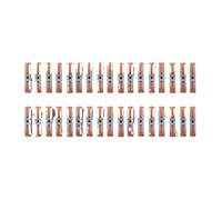 20/34/50PCS Lever Wire Connectors, 1 To Inline Assemblable Connector, Electrical Terminals(34pcs)