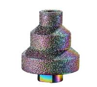 20-35-50mm Step Drill Bevelling Chamfer Bits Emery Flute Marble | This emery step drill provides smooth bevelling and shaping for marble, aluminium and wood projects.