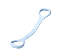 20/35 Lbs 1-Piece Silicone Figure-8 Resistance Band - 2-in-1 Straight Band For Women & Students, Home Workout For Back Opening, Shoulder Shaping & Back Toning(Blue 35Lb)