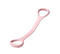 20/35 Lbs 1-Piece Silicone Figure-8 Resistance Band - 2-in-1 Straight Band For Women & Students, Home Workout For Back Opening, Shoulder Shaping & Back Toning(Mousse powder 20Lb)