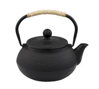 20.3oz Only, Small Tea Kettle for 1-2 Cups, Japanese Tetsubin, Cast Iron Teapot with Stainless Steel Infuser for Loose Leaf & Coffee, Tea Pot for Stovetop Safe, Enamel Interior(Black, 600ml)