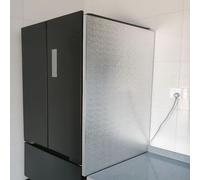 20 40 60 CM Width Fridge Heat Shield Board Double-Sided Aluminum Alloy, Oil Proof Refrigerator Splash Insulation Board with Self-Adhesive Backing(W 40 CM H 80 cm)