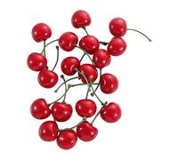 20/40/60Pcs Artificial Cherries Model Decor, Simulation Cherries Fruit Model, Party Desk Ornament Photography Prop(red-40pcs)