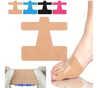 20/40 PCS Pre-Cut Bunion Corrector Kinesiology Tape, Pre Cut Big Toe Support Strips, Breathable Latex Free Hallux Valgus Tape for Women Men, Elastic Foot Wrap for Daily Walking Shoes (Khika,40PCS)
