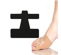 20/40 PCS Pre-Cut Bunion Corrector Kinesiology Tape, Pre Cut Big Toe Support Strips, Breathable Latex Free Hallux Valgus Tape for Women Men, Elastic Foot Wrap for Daily Walking Shoes (Black,40PCS)