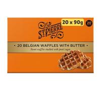(20-40 Waffles) Large Belgian Waffles 90g each Individually Wrapped (20 Waffles)