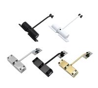 20-40kg Adjustable Door Closer Locking Device for Heavy Doors, Round Black Hardware for Home & Office, Durable & Easy Installation