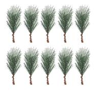 20/40PCS Artificial Green Pine Branches Christmas Tree Wreath Ornaments Needles Plants DIY Home Party Wedding Decorations(L-Size,40pcs)