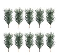 20/40PCS Artificial Green Pine Branches Christmas Tree Wreath Ornaments Needles Plants DIY Home Party Wedding Decorations(M-Size,40pcs)