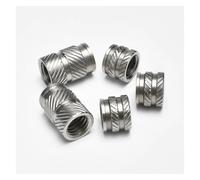 20-40pcs M2 M2.5 M3 M4 M5 M6 M8 M10 304 Stainless Steel Insert Nut Hot Melt Knurled Double Twill Injection Embedment Nuts for 3D Printer(Lenght 7mm (20PCS),M3 (OD 5.25mm))