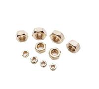 20/50/100/200pcs M1 M1.2 M1.4 M1.6 M2 M2.5 M3 M3.5 M4 M5 M6 M7 M8 DIN934 Brass Hex Nut Hexagon Nuts (Size : M7 50PCS)