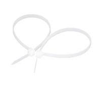 20/50/100pcs 6 * 150/200/250/300/350/400/450/500mm 5.8mm Width Black White Self Lock Nylon Plastic Strap Ziptie Fasten Zip Ties Cable Tie((5.8) 6x250mm,20Pieces White)