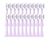 20/50/100PCS Copper Free Replaceable Brush Heads, Compatible for X3/X3U/X5 Soft Bristle Mint/VanGo Green Sonic Nozzles No Metal(100Purple)