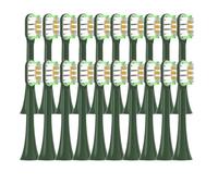 20/50/100PCS Copper Free Replaceable Brush Heads, Compatible for X3/X3U/X5 Soft Bristle Mint/VanGo Green Sonic Nozzles No Metal(50VanGoGreen)