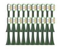 20/50/100PCS Copper Free Replaceable Brush Heads, Compatible for X3/X3U/X5 Soft Bristle Mint/VanGo Green Sonic Nozzles No Metal(100VanGoGreen)