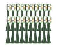 20/50/100PCS Copper Free Replaceable Brush Heads, Compatible for X3/X3U/X5 Soft Bristle Mint/VanGo Green Sonic Nozzles No Metal(20VanGoGreen)