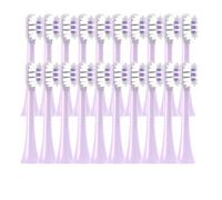 20/50/100PCS Copper Free Replaceable Brush Heads, Compatible for X3/X3U/X5 Soft Bristle Mint/VanGo Green Sonic Nozzles No Metal(20Purple)
