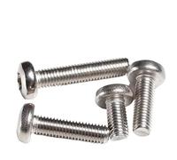 20/50/100Pcs M1.6 M2 M2.5 M3 M4 304 Stainless Steel Round Head Pan Head Inner Small Screw Bolt Extension Length=3mm-80mm(4mm,M2(100pcs))