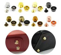 20/50/100Pcs Metal Bag Bottom Nail Buckles Handbag Purse Protect Feet Nails Flat Studs Screw Rivets Leather Craft Accessories(Chrome,20Pcs)