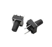 20/50/100Pcs Micro Tactile Switch Momentary Tact DIP Switch 2Pin 6 x 6mm Micro Touch Push Button Switch High 5mm 6mm 7mm 8mm 9mm(6x6x6mm,100Pcs)