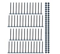 20/50/100Pcs Nylon Cable Tie Push Clip Car Nylon Wrap Fixed Fastener Clip Universals Buckle Garage & Home Use