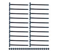 20/50/100Pcs Nylon Universals Cable Tie Buckle Cable Ties Enduring Locking Zip Tie Straps for Mudguard Plate Trunk Nylon Tie Wrap Cable Fixed Fastener Clip