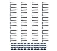 20/50/100Pcs Nylon Universals Cable Tie Buckle Cable Ties Enduring Locking Zip Tie Straps for Mudguard Plate Trunk Car Repair Locking Zip Ties Holder Tool