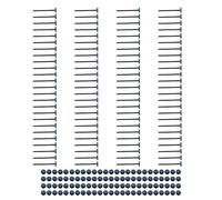 20/50/100Pcs Nylon Universals Cable Tie Buckle Cable Ties Enduring Locking Zip Tie Straps for Mudguard Plate Trunk Car Repair Locking Zip Ties Holder Tool