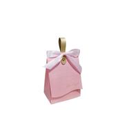 20/50/100pcs Ribbon Candy Box Suitable For Various Parties, Festivals, Weddings, Candy Boxes, Cookies, for Sweets(Pink,50PCS_12.5X6.5X10CM)