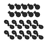 20/50/100PCS Shade Cloth Clips Fix Clamp Windproof Awning Clamp Grip Round Black Clips for Sun Shade Net Sunshade Clip Replacement Fabric Accessories