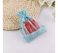 20/50/100pcs/Single Side Transparent Drawstring Jute Bag Candy Jewelry Packaging Wedding Birthday Party Gift Beam Storage Bag