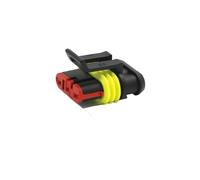 20/50/100Sets 1.5 Series 1/2/3/4/5/6 Pin AMP Automobile Connectors Super Seal Waterproof Electrical Wire PA66 Nylon(3P Female,20 Sets)