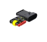 20/50/100Sets 1.5 Series 1/2/3/4/5/6 Pin AMP Automobile Connectors Super Seal Waterproof Electrical Wire PA66 Nylon(4P (Male Female),50 Sets)