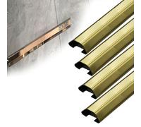 20 50 80 100 Mm Bottom Width Cable Gold Trunking For Home, Thick Self Adhesive Wire Cover Strip For Floor 1 2 4 10 Pcs, Office Cables Raceway Kit(4 PCS,W 30 MM L 150 CM)