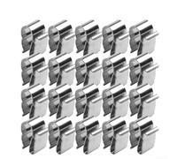 20/50 Pcs Stainless Steel Cable Clamps for 2x6mm Solar Wires For PV Clips for Reliable Installation (20Pcs)