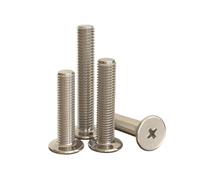 20-500 pieces M1.2-M6 CM-type Nickel Plated Carbon Steel Cross Recess Flat Head Machine Screws, M3x16x7mm(100pcs)
